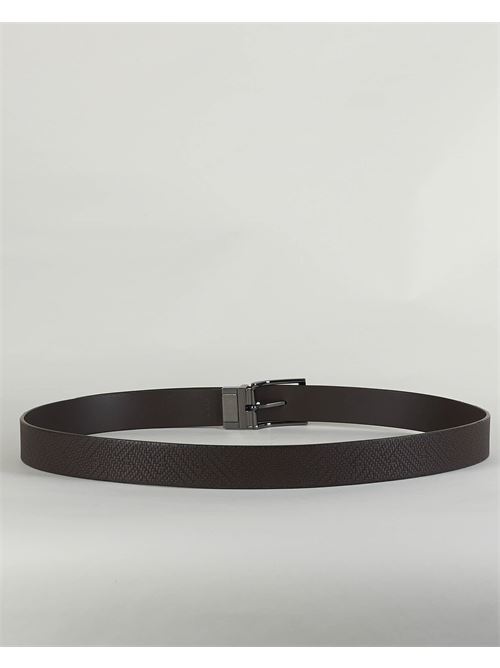 Reversible belt in woven print leather Emporio Armani EMPORIO ARMANI | Belt | Y4S195Y231J88209